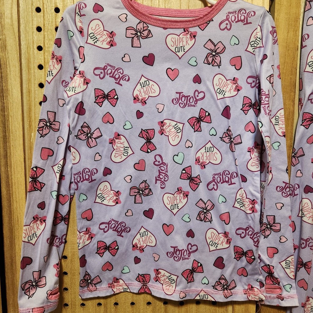 JoJo Siwa Girls Nickelodeon Cuddl Duds Top & Pants Pajamas Size Small Sleepwear - Picture 2 of 8
